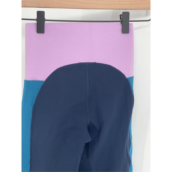 Sweaty Betty Legging Power Block Women’s XXS Blue Pink High Waist 7/8 Length New - Picture 12 of 13